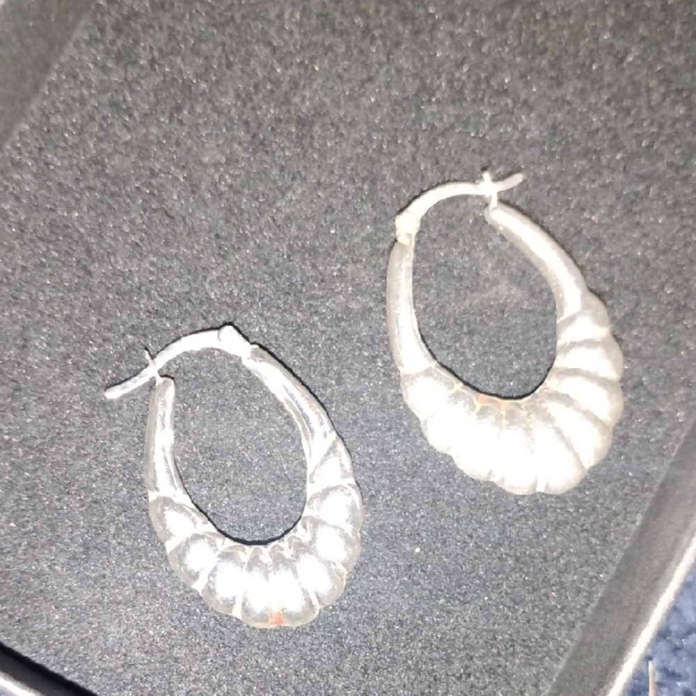 Scrap Silver Hoop Earrings Different Sizes